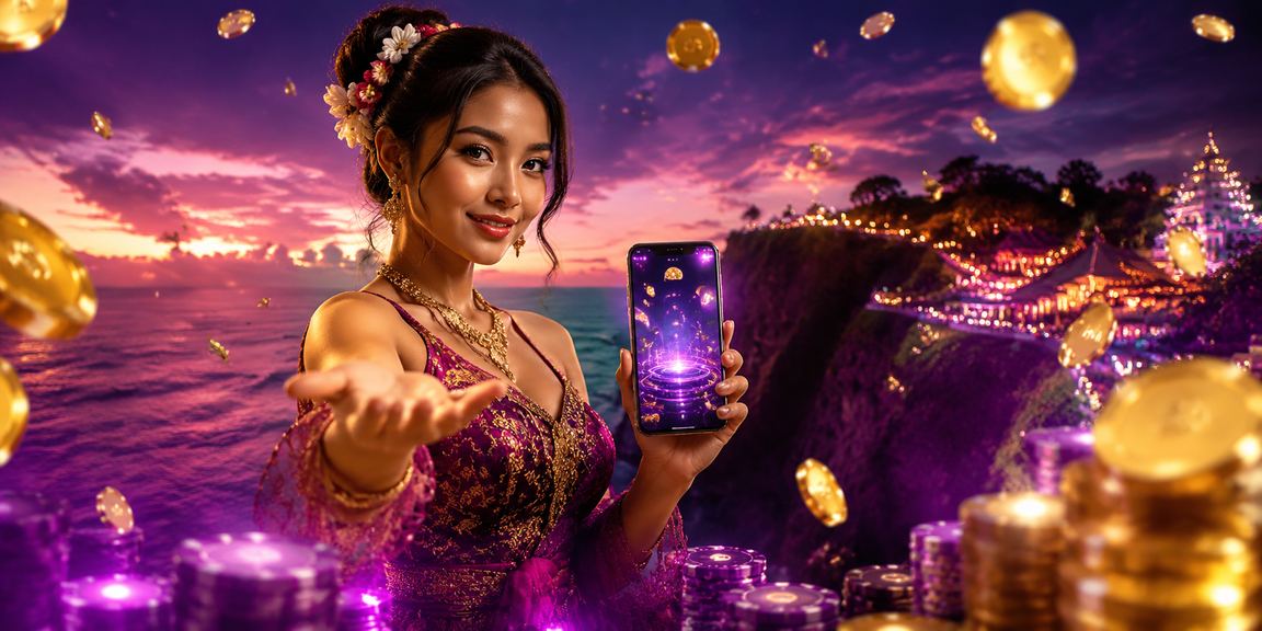 Suasana antarmuka casino mobile neon yang modern di platform powerjitu