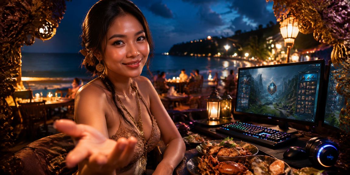 Pertaruhan esports di pantai dengan suasana santai
